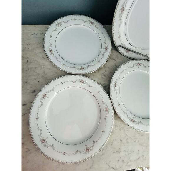 (4) Mint Noritake Fairmont 6102 Dinner Plates 10 1/2" Vintage Retired - Picture 2 of 14